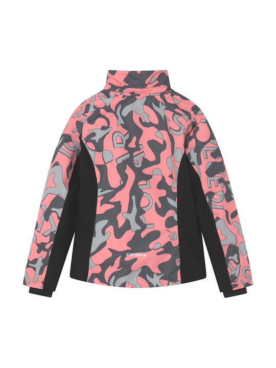 Wasserdicht Kinder Freizeitjacke Kurz mit Futter & Kapuze Rosa Louann