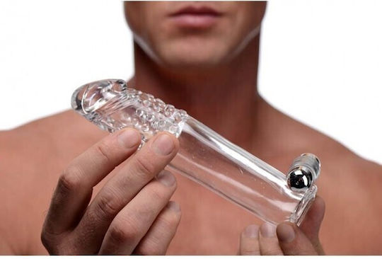XR Clear Sensations Penis Extender Vibro Προέκταση Πέους Διάφανη 17cm