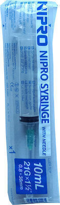 Nipro Σύριγγες 21G 10ml 100τμχ