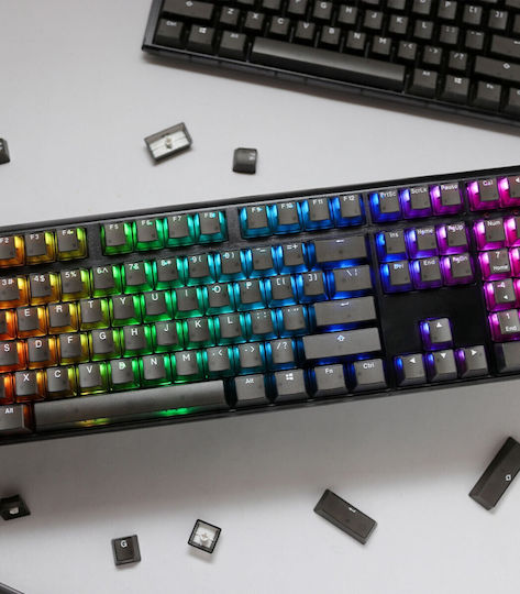 Ducky One 3 Gaming Mechanische Tastatur mit Cherry MX Braun Schaltern und RGB-Beleuchtung (Englisch US) Aura Black