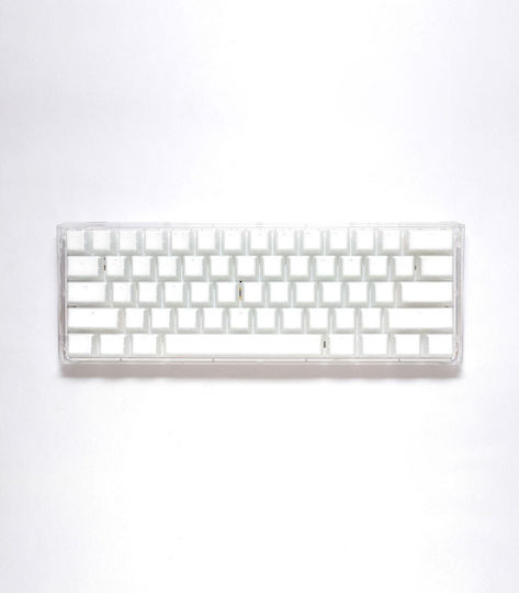 Ducky One 3 Mini Aura Gaming Mechanical Keyboard 60% with Cherry MX Silent Red switches and RGB lighting (English US) Aura White