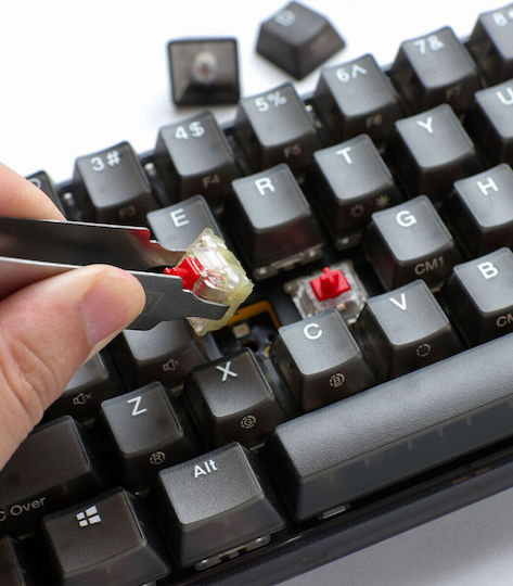 Ducky One 3 Gaming Mechanical Keyboard 65% with Cherry MX Silent Red switches and RGB lighting (English US) Aura Black