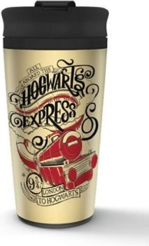 Pyramid International Hogwarts Express Glass Thermos Stainless Steel 450ml Beige