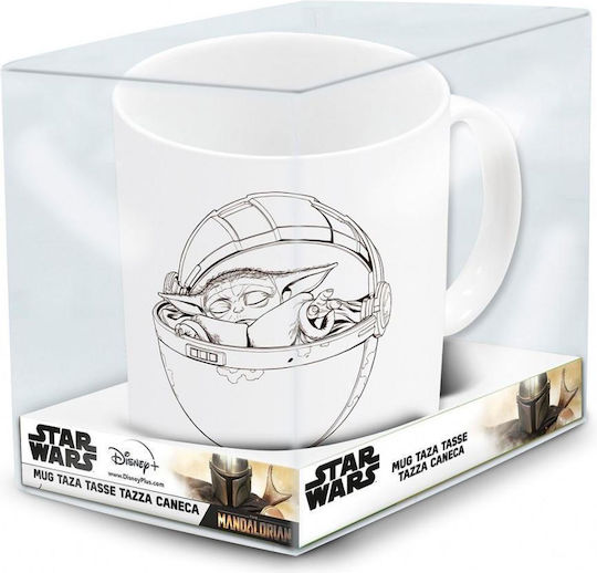 Stor Star Wars: The Mandalorian - The Child Sleeping Чаша Керамично Бяла 325мл