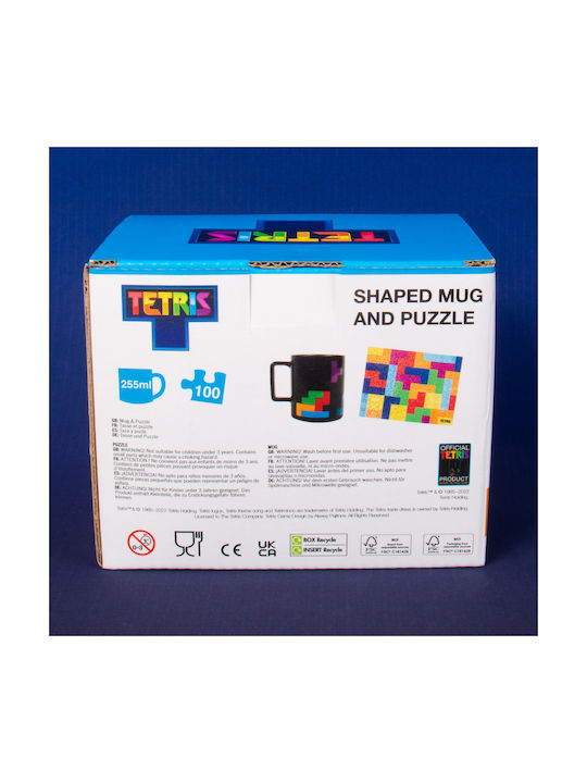Fizz Creations Tetris Mug Ceramic Multicolored