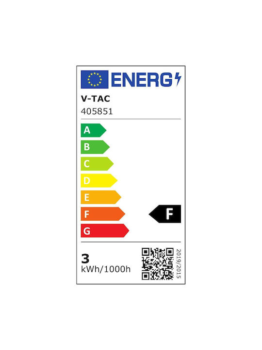 V-TAC WiFi Lustră Decorativă Negru