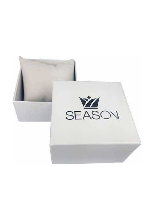 Season Time Ρολόι Μπαταρίας με Δερμάτινο Λουράκι Season Time Ρολόι Μπαταρίας με Δερμάτινο Λουράκι