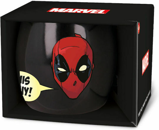 Stor Marvel - Deadpool Κούπα Κεραμική Μαύρη