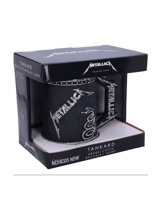 Nemesis Now Metallica Κούπα Μεταλλική Μαύρη 600ml