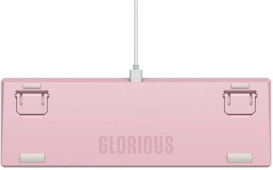 Glorious PC Gaming Race GMMK 2 Gaming Μηχανικό Πληκτρολόγιο 65% με Glorious Fox διακόπτες και RGB φωτισμό (Αγγλικό US) Ροζ