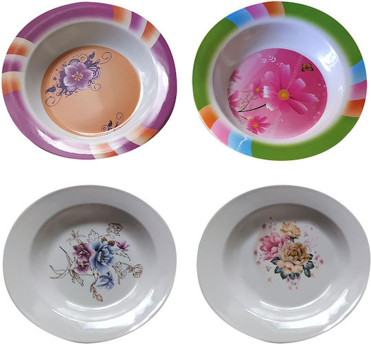 HOMie Teller Suppe Kunststoff Mehrfarbig mit Durchmesser 25cm 12Stück HOMie Teller Suppe Kunststoff Mehrfarbig mit Durchmesser 25cm 12Stück