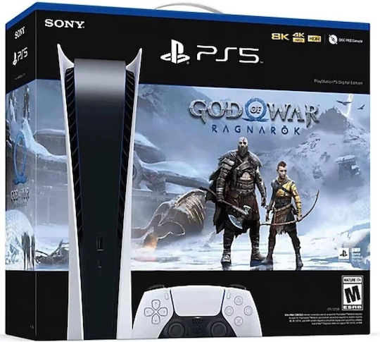 Sony PlayStation 5 Digital 825GB God of War Ragnarok (Voucher) (Official Bundle)