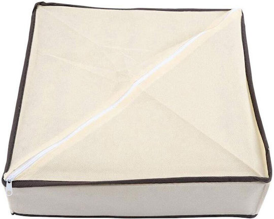 Fabric Drawer Organizer For Clothes in Beige Color 34x30x10cm 1pcs