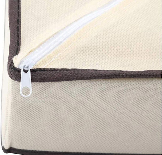 Fabric Drawer Organizer For Clothes in Beige Color 34x30x10cm 1pcs