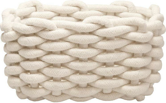 Kleine Wolke Storage Basket Fabric Beige 14x10x19cm 1pcs