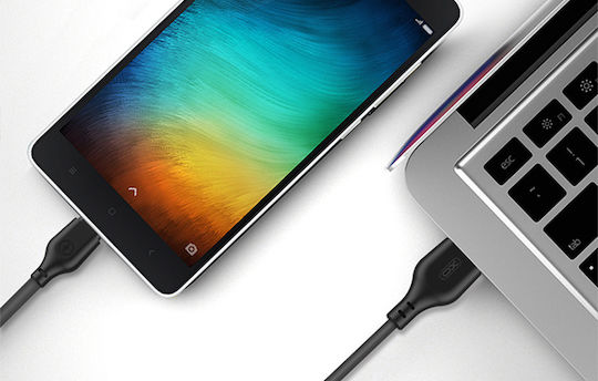 XO NB103 USB 2.0 Cable USB-C male - USB-A Μαύρο 1m 16.005.0219