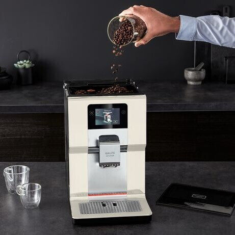 Krups Intuition Preference 1450W Налягане 15бар с мелачка Бяла