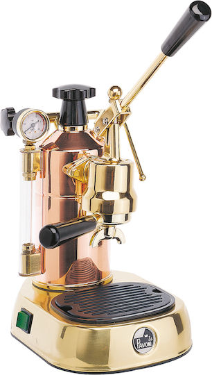 La Pavoni Professional Manual Espresso Machine 950W Pressure 0.8bar Rame Gold