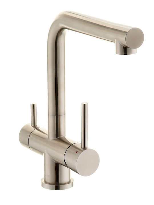 Swiss Aqua Technologies BSD185F Tall Kitchen Faucet Counter Inox Silver