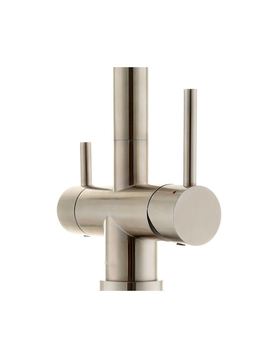 Swiss Aqua Technologies BSD185F Tall Kitchen Faucet Counter Inox Silver