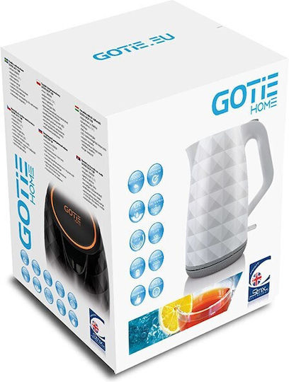 Gotie GCP-130C Βραστήρας 1.7lt 2000W Μαύρος