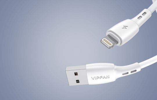 Vipfan Vipfan Racing X05 USB to Lightning Cable Λευκό 1m