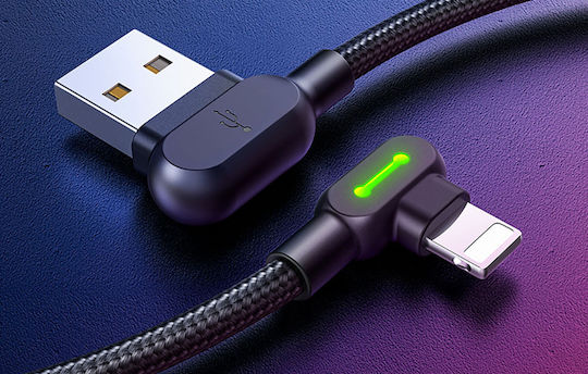 Mcdodo Braided USB to Lightning Cable Μαύρο 1.2m (CA-4671)