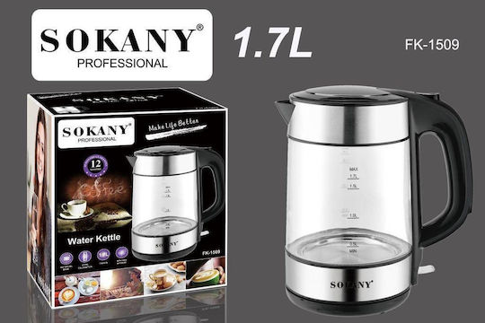 Sokany FK-1509 Reisekessel 1.7Es 2200W Schwarz