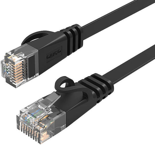 Orico Flat U/UTP Cat.6 Ethernet Network Cable 5m Black 1pcs