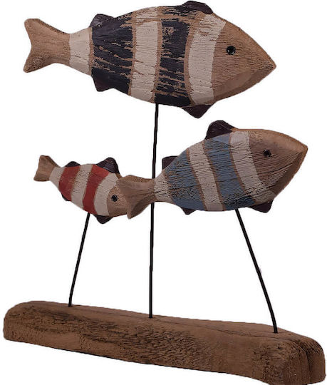 SP Souliotis Decorativ Pește din Lemn 27x5x24cm 1buc
