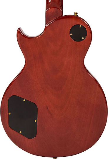 Vintage V100MWR Electric Guitar Single cut with HHS Pickup Configuration Wine Red