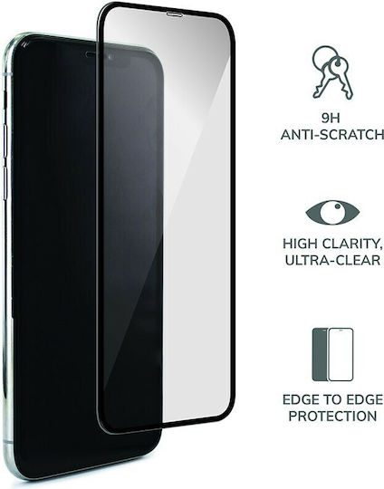 Remax Emperor 9D Adeziv complet Full Face Tempered Glass Negru (iPhone 11 Pro)