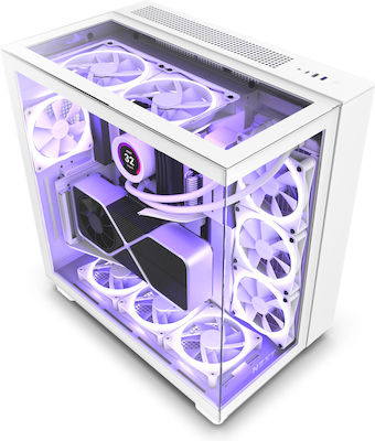 NZXT H9 Elite Gaming Midi Tower Κουτί Υπολογιστή Λευκό