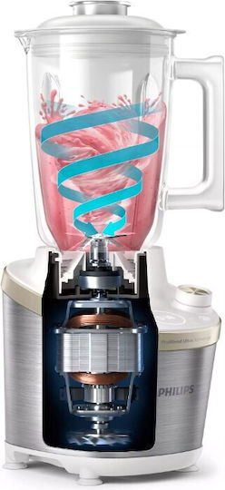 Philips 7000 Series Blender with Glass Jug 2 lt 1500W White