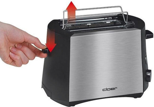 Cloer 3419 Toaster 2 Schlitze 900W Inox