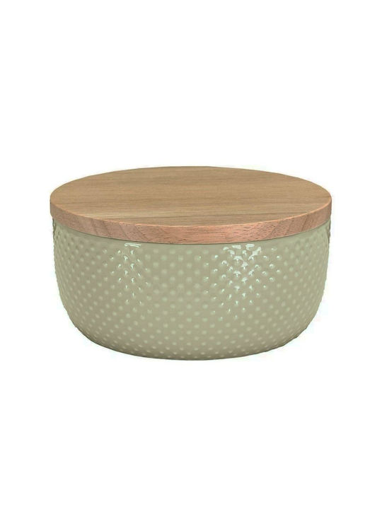 Kleine Wolke Dotty Tabletop Cotton Holder Ceramic Green