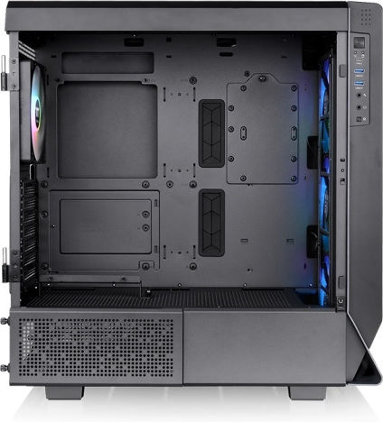 Thermaltake Ceres 500 TG Gaming Midi Tower Κουτί Υπολογιστή με Πλαϊνό Παράθυρο και RGB Φωτισμό Μαύρο
