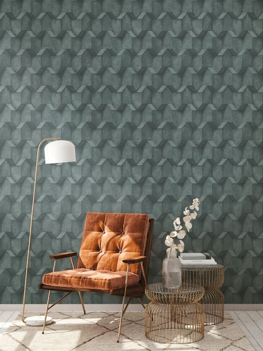 Wallpaper Vinyl Black L1000xW53cm Washable