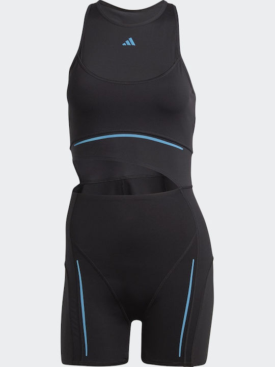 Hiit Heat.rdy Γυναικείο Αμάνικο Ολόσωμο Σορτς Μαύρο