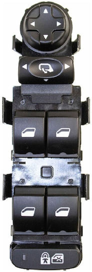 Electric Life Fensterheberschalter Auto für Citroen C5 32pin Schwarz