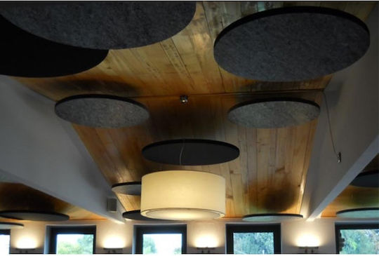 Audiodesigner Ecoplan Circle Ηχοαπορροφητικό Πάνελ (4τμχ) σε Σχέδιο Straight 100cm σε Λευκό Χρώμα