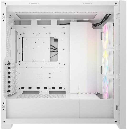 Corsair 5000D RGB Airflow Gaming Midi Tower Computer Case with Side Window White