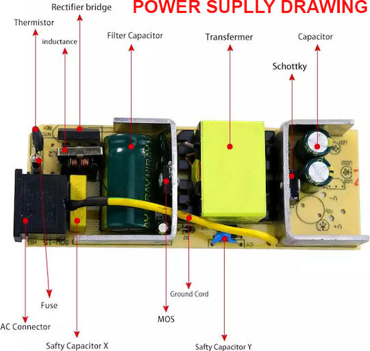 Universal Τροφοδοτικό 24V 3A με Ισχύ 72W (AP070W-24V)