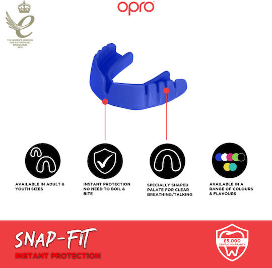 Opro Snap Fit OP143 Protective Mouth Guard Junior White