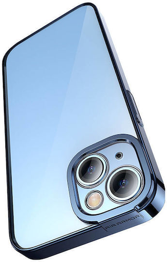 Baseus Glitter Back Cover Πλαστικό Σετ με Τζαμάκι Μπλε (iPhone 14 Plus)