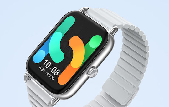 Haylou RS4 Plus Smartwatch with Heart Rate Monitor (Silver)