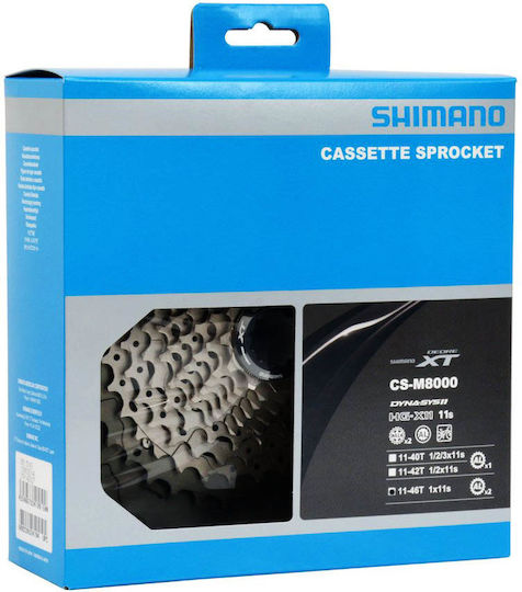 Shimano Deore XT CS-M8000 MTB Bike Cassette 11 Speeds with Sprocket 11-46 11-46T