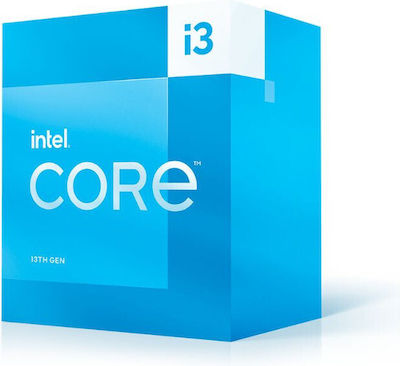 Intel Core i3-13100 3.4GHz Επεξεργαστής 4 Πυρήνων για Socket 1700 σε Κουτί με Ψύκτρα