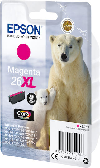 Epson 26XL Original InkJet Printer Ink Magenta (C13T26334010 C13T26334012)