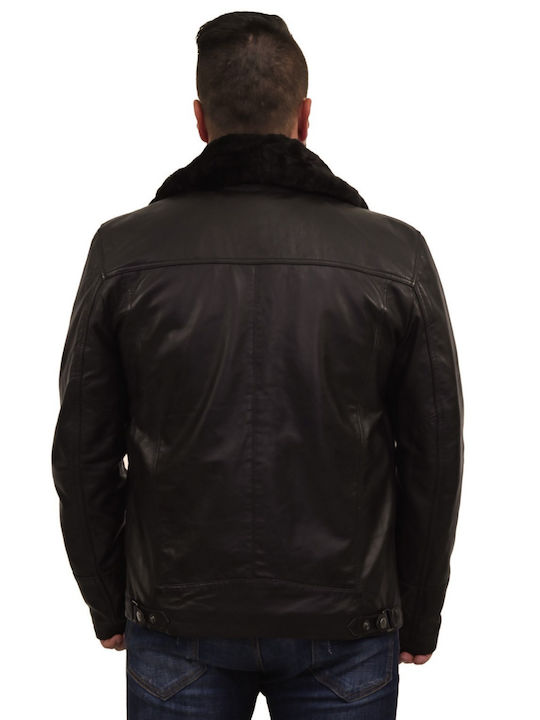 Men's Leather Jacket Ice - Brown